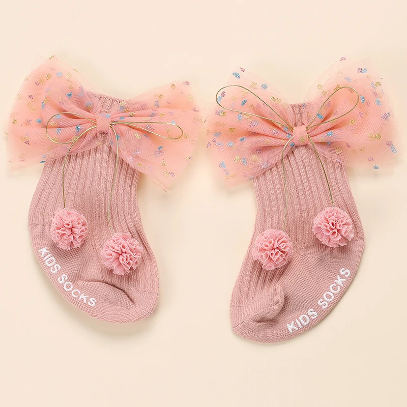 

Girls Children's Socks Unicorn Mesh Flowers Baby Socks Girls Socks Newborn Anti-slip Socks Infant Toddler Socks Kids Clothing