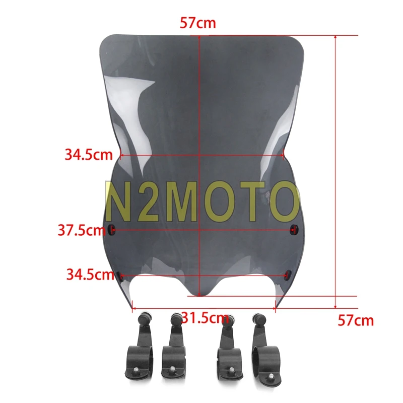 Мотоцикл Иридиум ясный дым ветровые экраны лобовое стекло дефлекторы w/кронштейн