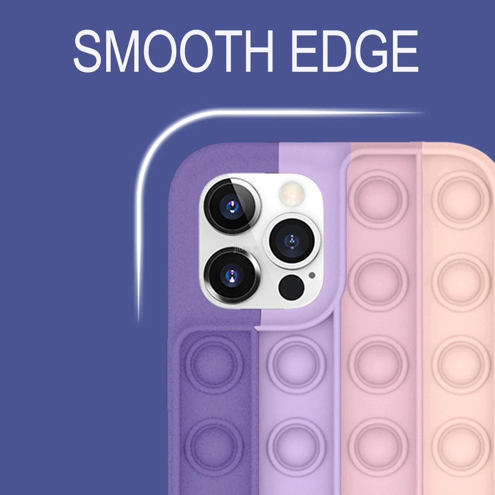 

For iPhone 7 8 Plus X XS XR 11 12 Pro Max Case Reliver Stress Pop Fidget Toys Push It Bubble Antistress Sensory Game Cover