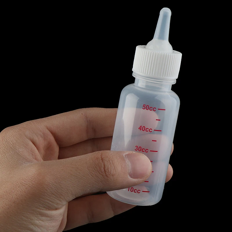 

50/100ML Puppy Kitten Feeding Bottle Pet Dog Cat Bady Nursing Water Milk Feeder With Cleaning Brush Newborn Cat Drinking Bottle