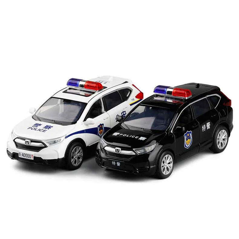 Реалистичная сирена в масштабе 1:32 Honda CRV полицейский автомобиль живой голос 6