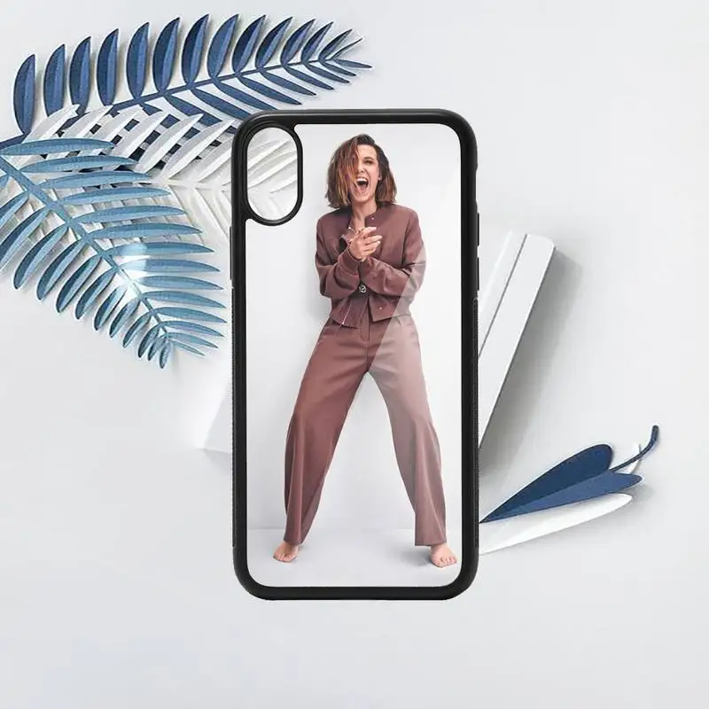 

Millie Bobby Brown stranger things Phone Case PC for iPhone 11 12 pro XS MAX 8 7 6 6S Plus X 5S SE 2020 XR