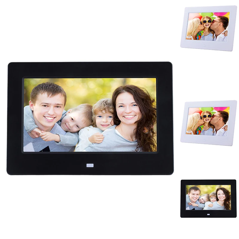 

7 Inch Digital Picture Frame 16:9 Electronic Picture Video Player W/Remote for Home Digital Picture Frame