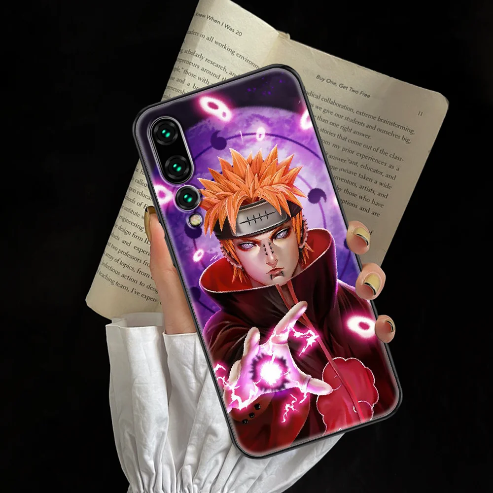 

ANIME Akatsuki Uchiha Narutos Phone case For Huawei P Mate P10 P20 P30 P40 10 20 Smart Z Pro Lite 2019 black soft waterproof 3D