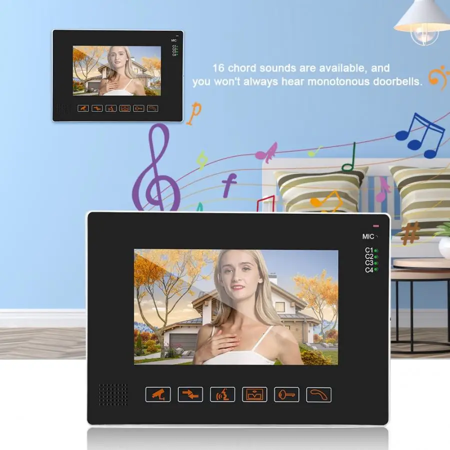 Умный кабель interphone дверной звонок видео телефон двери Система контроля доступа