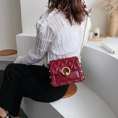 Женская сумка новинка 2020 модный натуральный ромбовидный мессенджер маленькая