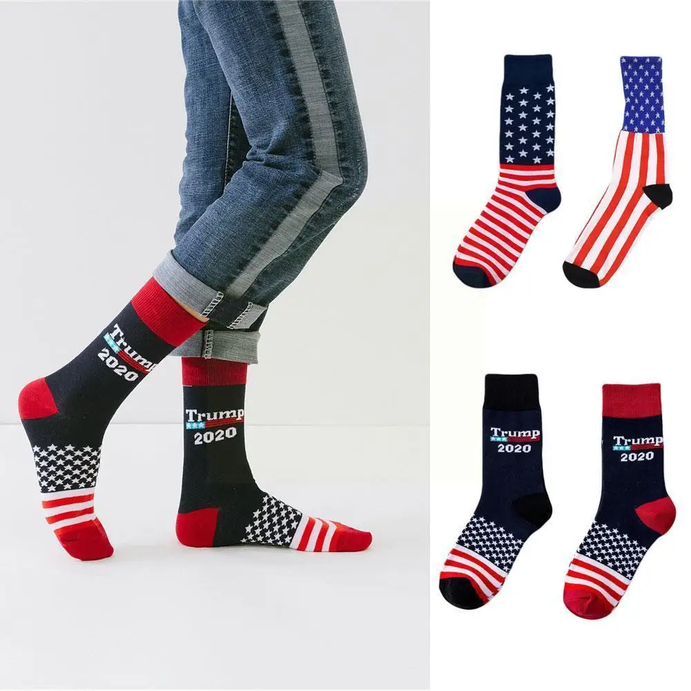 

1 Pair Of Single And Double Set Maple Leaf Socks Socks Cotton Socks Thickened Socks Striped Sports V8k7