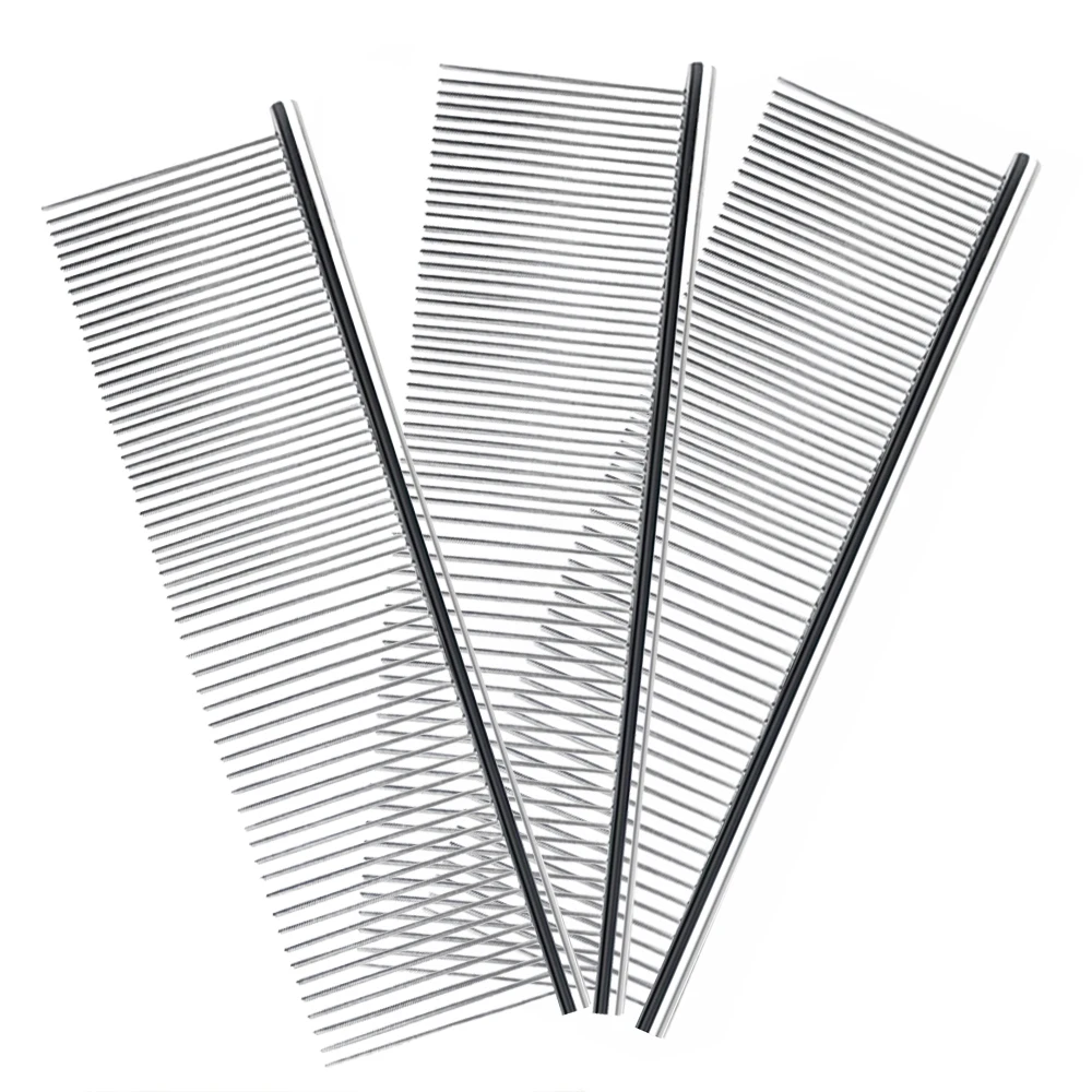 Прочная Расческа для домашних собак из нержавеющей стали щетка волос S/M/L