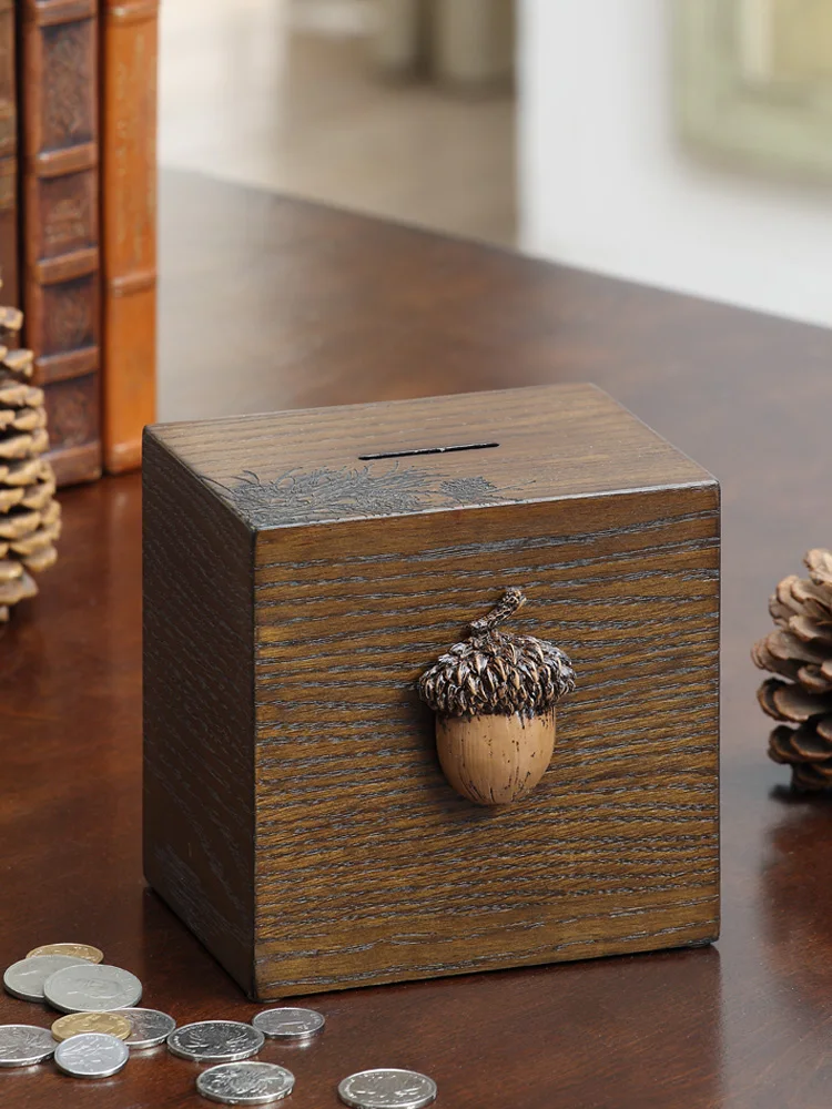 Маленькая искусственная копилка большая Подарочная монета с замком блокировкой