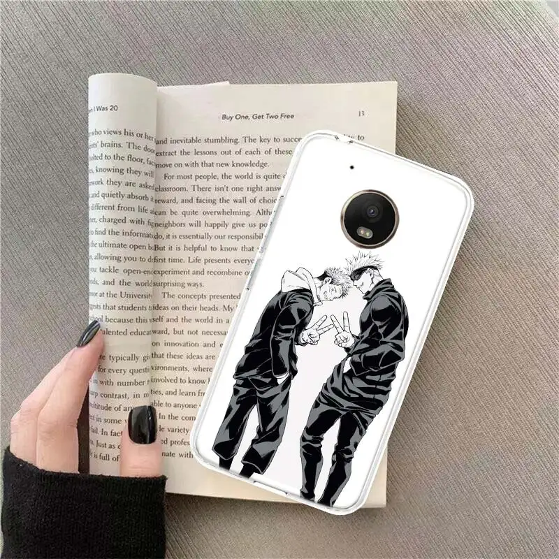 

Japan Anime Jujutsu Kaisen Phone Case For Motorola Moto G8 G7 Power EU G6 G5 S5S G4 E6 E5 E4 Plus Play ONE Action Macro X4 Case