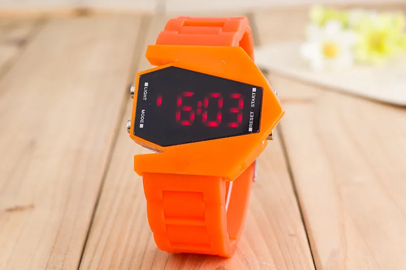 orange Skmei роскошный цифровой таймер с сигналом задняя подсветка светодиодный часы для мужчин и женщин спортивные наручные часы relogio спортивные часы - Цвет: orange