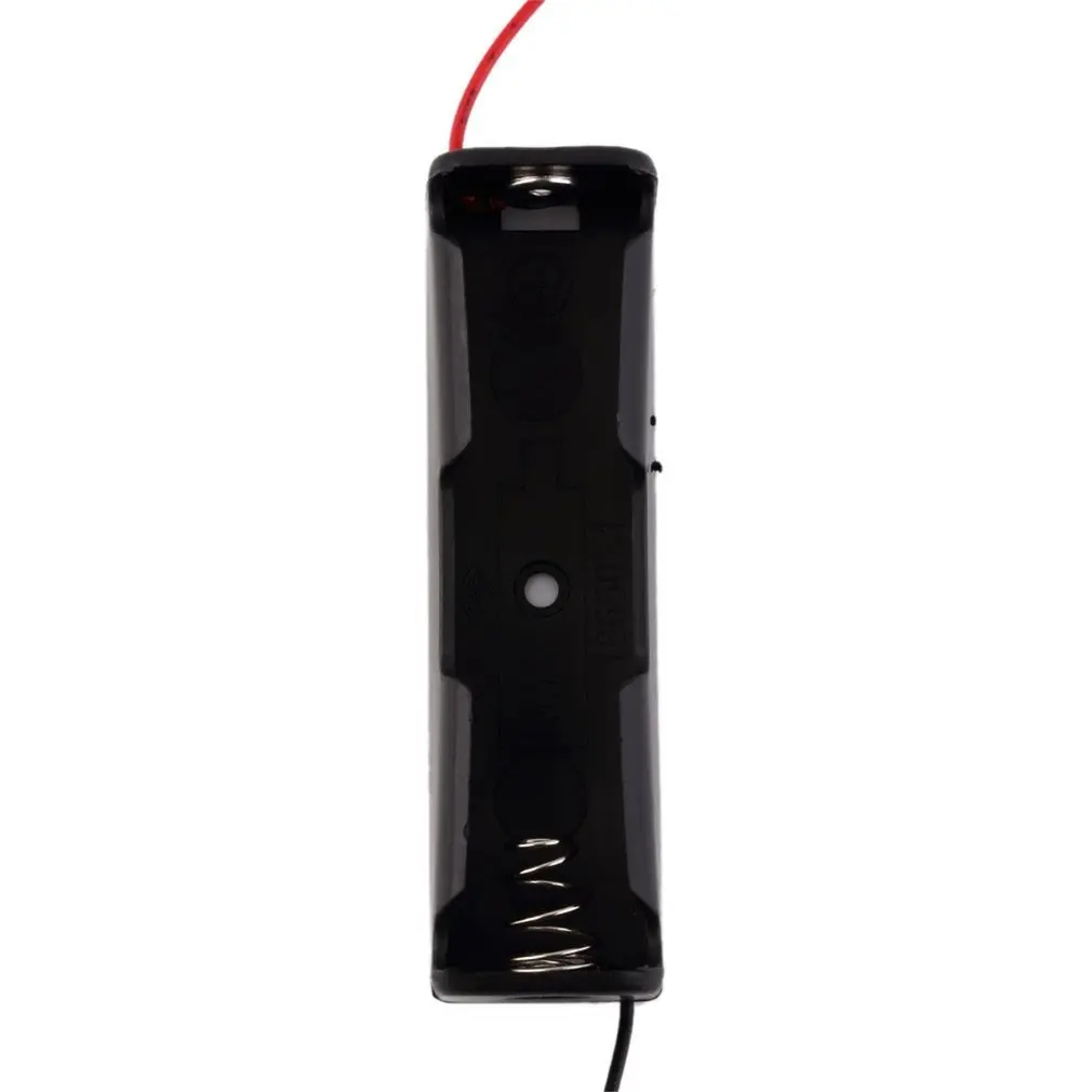 

Portable Plastic Battery Case Holder Storage Boxes With Wire Leads For 18650 Batteries 3.7V Black Battery Holder Box 1/3 Slot