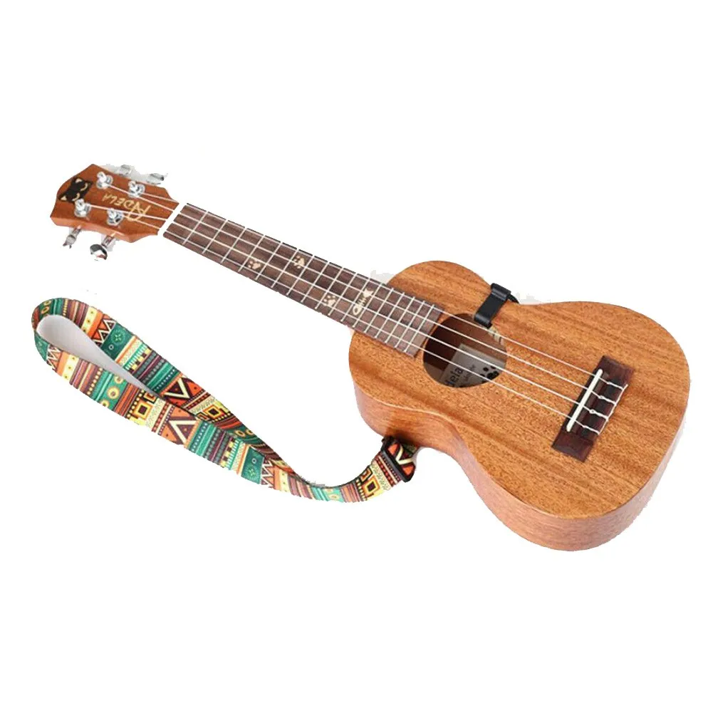 

Hawaiian-Style Adjustable Ukulele Halter Strap Sling & Hook Fits All Sizes 21-inch, 23-inch And 26-Ukuleles Small Guitars Part