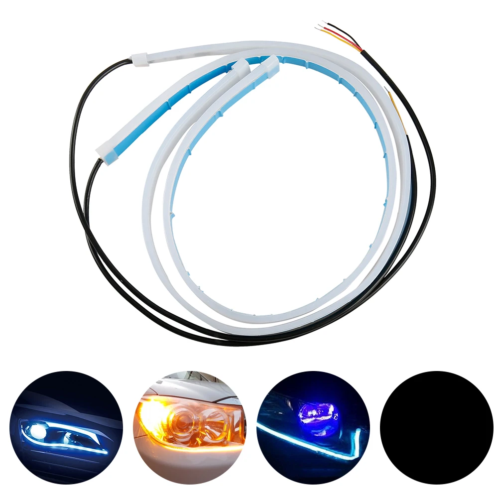 2 шт. Автомобильные светодиодные направляющие 60 см|Аксессуары для фар авто| |