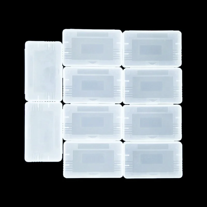 200 Pcs Cases Clear Plastic Cartridge For Nintendo Game Boy Advance GBA  games dust covers
