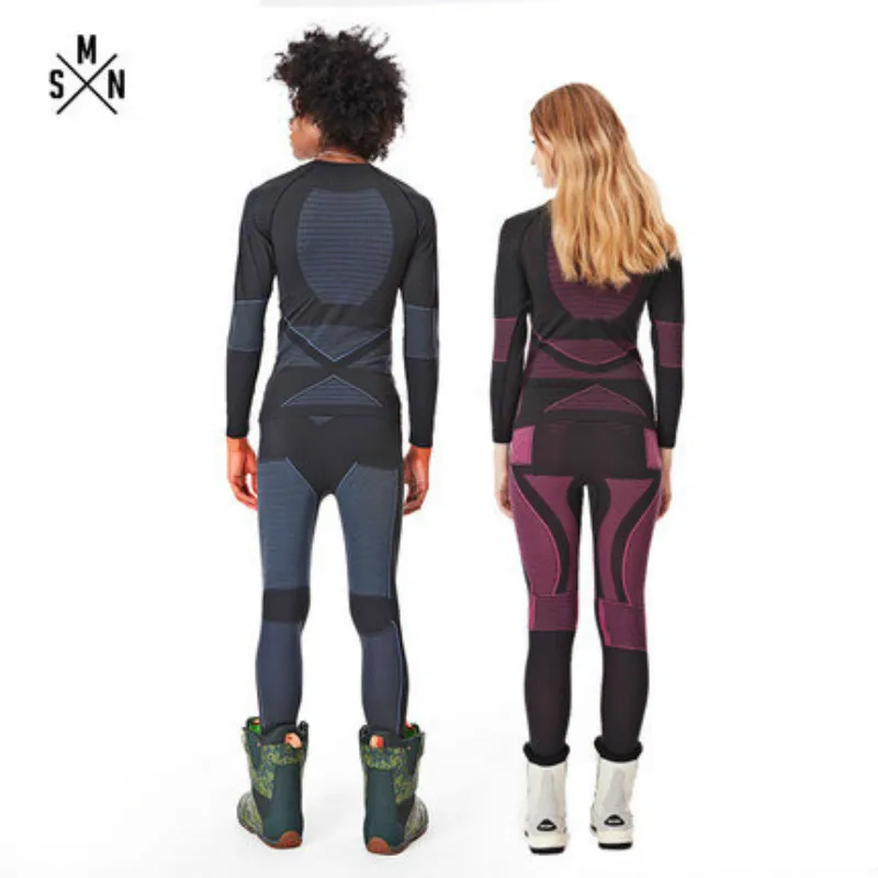 Комплект термобелья SMN для катания на лыжах и сноуборде мужчин женщин|Комплект
