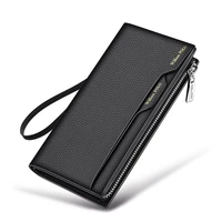 handbag wallet for men luxury brand clutch bag business leather purse credit card card holder long wallet male 2021