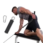 Фитнесс с одной ручкой, нескользящий, сверхпрочный, для трицепса, бицепса, для мышечных тренировок, аксессуары для домашнего спортзала, кабельная машина