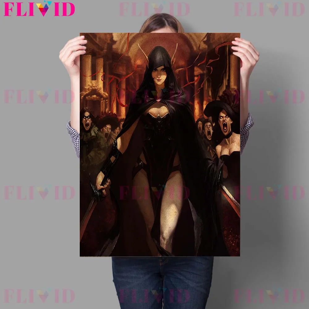 Настенная картина мантис монстр сестры и оракул раскрытие холст живопись демон