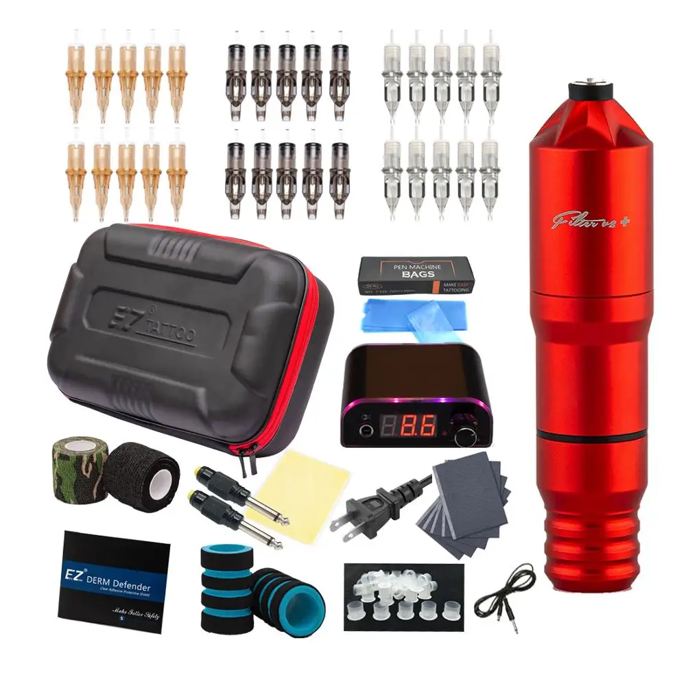 Набор для тату-машинки EZ V2 Plus фильтр картридж роторная тату-машинка ручка иглы