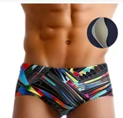 Мужские трусы бикини с принтом листьев, черные водостойкие трусы для плавания, пляжные шорты для серфинга, одежда для плавания, лето 2021