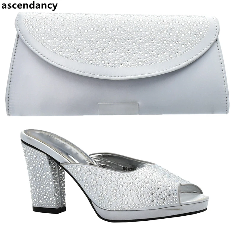 Новый Модный комплект из туфель и сумочки в африканском стиле для вечерние