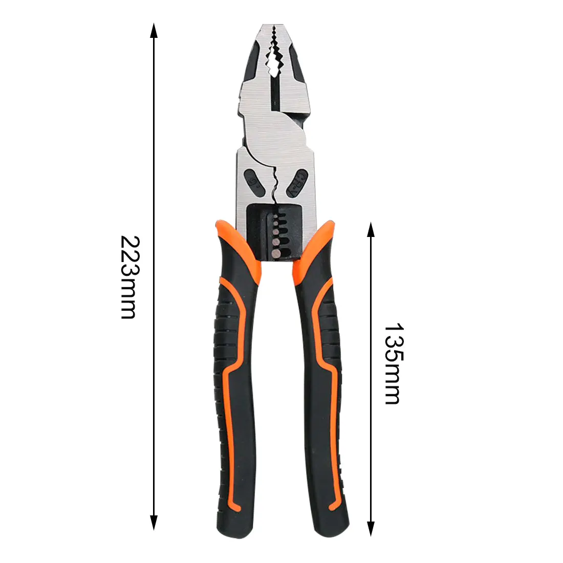 

223mm Multifunction Pliers Set Combination Pliers Stripper/Crimper/Cutter Heavy Duty Wire Pliers Diagonal Pliers Hand Tools