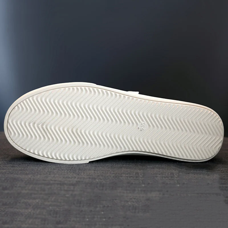 New All-match Leather Ladies Thick-soled Sneakers Summer Fashion Thick-soled Vulcanized Shoes Ladies White Shoes Flat Shoes