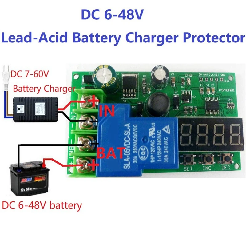 0-30A 7 4 V 12V 14 8 24V 48V свинцово-кислотный Ni-Cd Ni-MH Li-Ion Li-PO литиевый аккумулятор плата