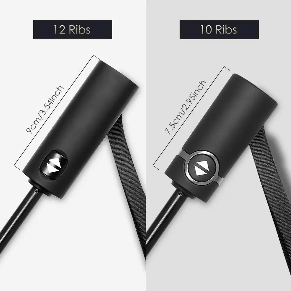 12 ребер ветрозащитный дорожный Зонт навес Удлиненная ручка с автоматической