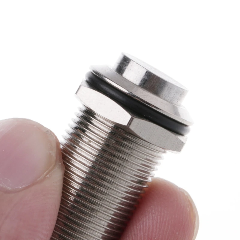 

12mm Waterproof Self-locking Latching Metal Push Button Switch High Flush