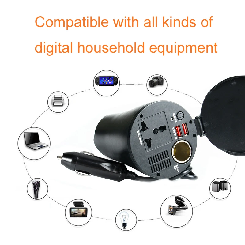 Двойное автомобильное зарядное устройство USB адаптер питания с 2 портами 4.8A