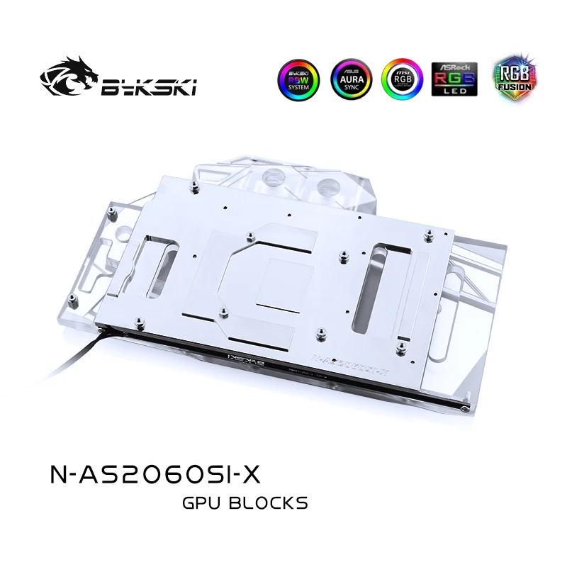 

Bykski N-AS2060SI-X PC water cooling Radiator GPU cooler video Graphics Card Water Block for ASUS RTX2060 O6G SI