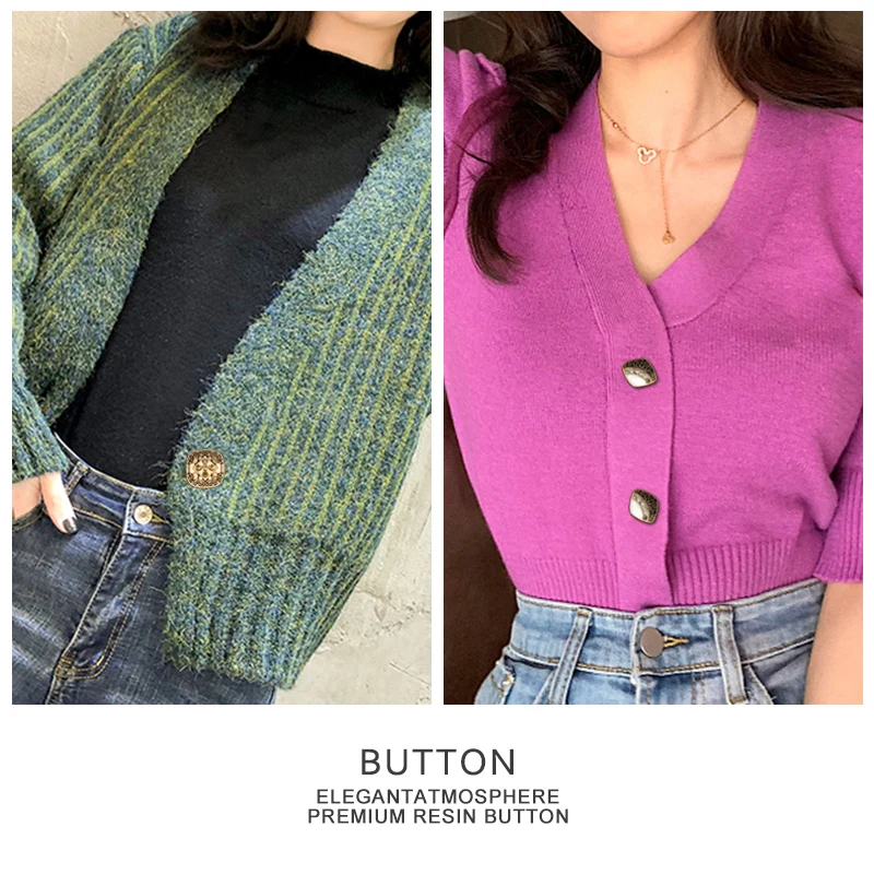 пуговицы для рукоделия 6 шт. винтажные золотые металлические бриллиантовые