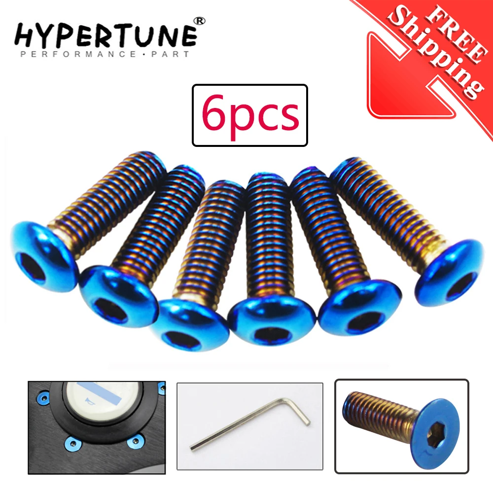 Бесплатная доставка 6 шт./лот сгоревший титановый руль болты подходят для