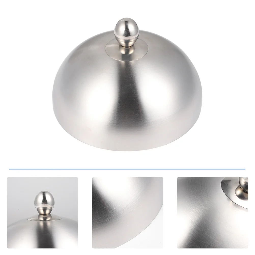 

1Pc Household Steak Cover Stainless Steel Food Cover Oil-proof Dish Protective Cover
