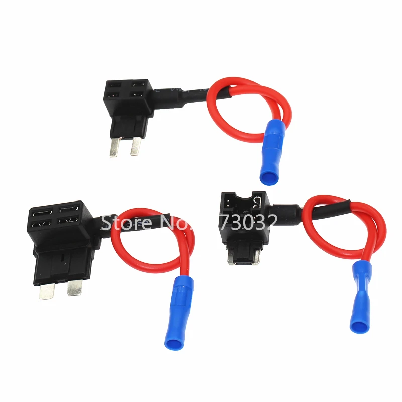 12V MINI SMALL MEDIUM Size Car Fuse Holder Add a circuit TAP Adapter with 10A Micro Mini Standard ATM Blade Fuse|Перемычки| |