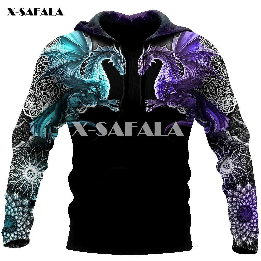 

Amazing Blue Dragon Spirit Tattoo 3D Print XS-7XL Hoodie Man Women Harajuku Outwear Zipper Pullover Sweatshirt Unisex-9