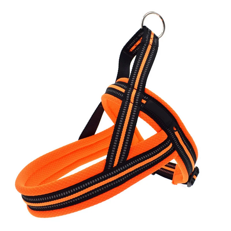 Поводок для собак с тяговым ремнем ошейник светоотражающий Регулируемый