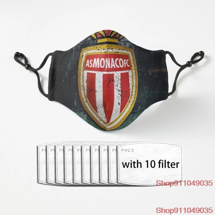 

AS Monaco Anti Dust Half Face Mouth Mask with PM2.5 Filters 5 Layers of Protection for Men Women Black