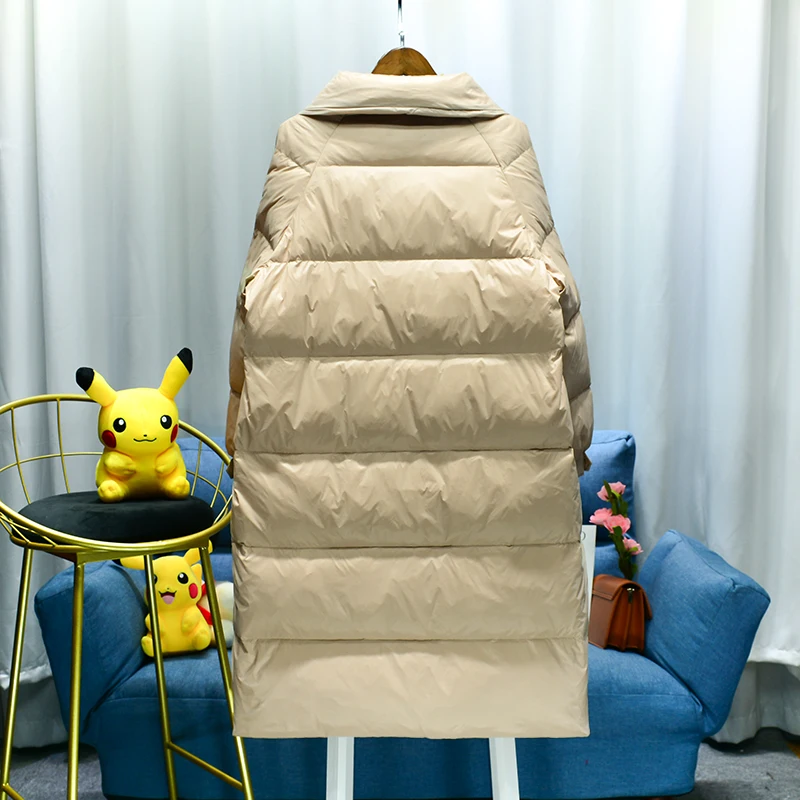 Autumn And Winter New Women Long Thick Down Jackets White Duck Down Jackets Winter Warm Coats Parka Female Fashion Outwears