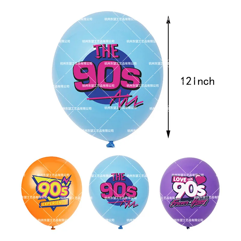 Ретро-Тема 90 декор для дня рождения взрослых роликовые коньки радио спиральный