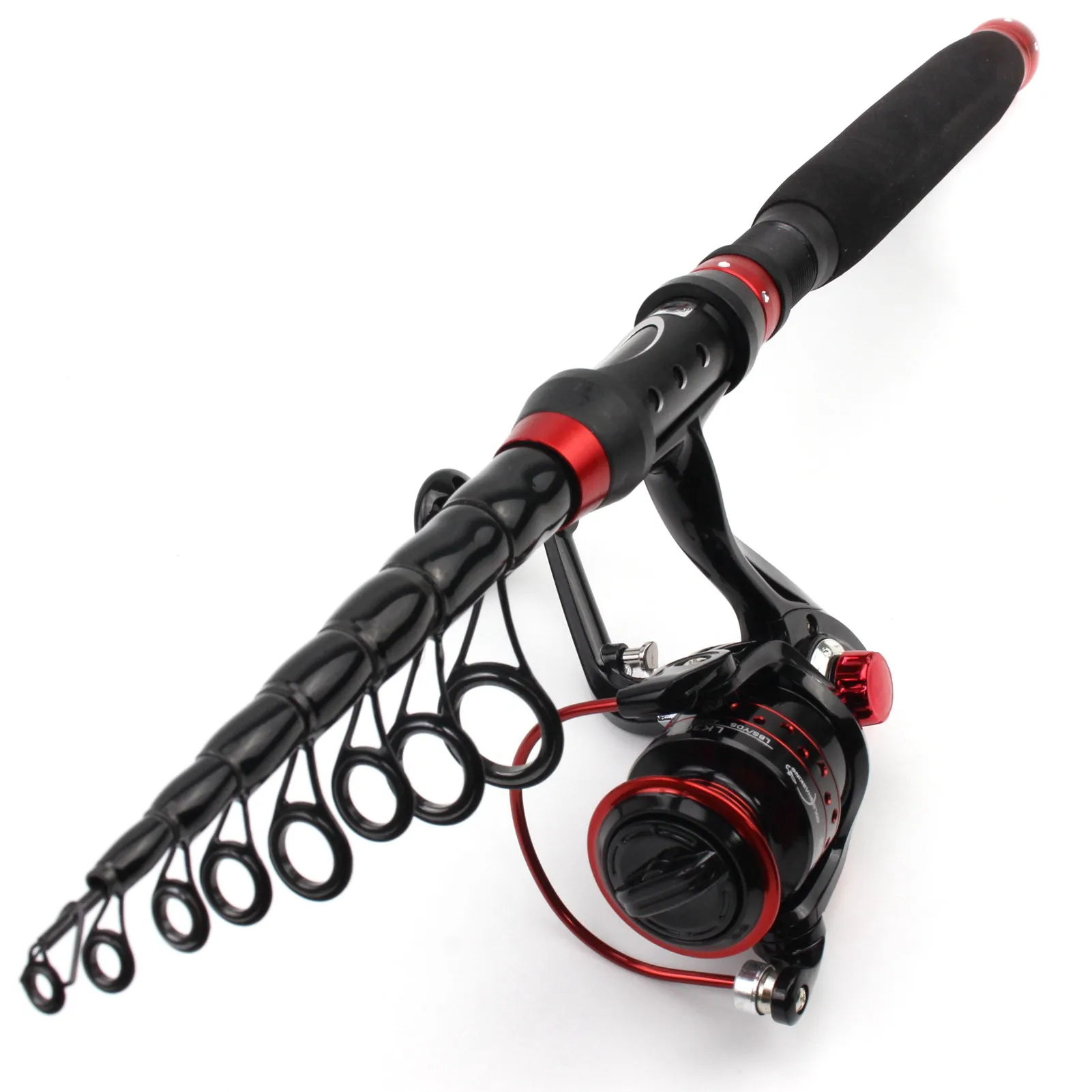NEW 1.8M-3.0M Carbon Spinning rod Telescopic Fishing Rod and