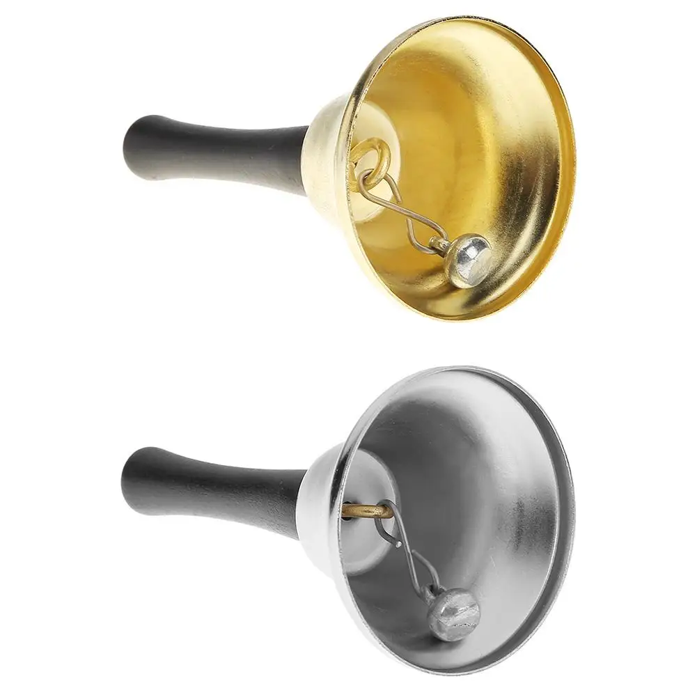 

Christmas Hand Bell for Dinner Gold Silver Color Santa Claus Jingle Bells Party Supplies Cristmas Decoration Accessories