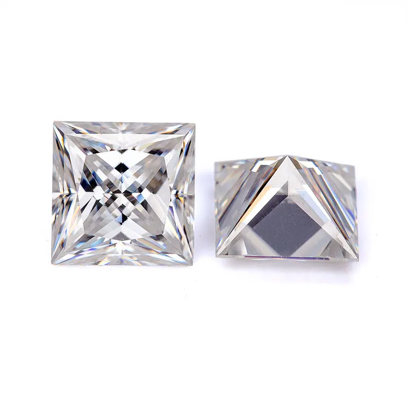 2020 оптовая продажа moissanite Принцесса cut 3 5 мм D цветные камни ювелирные изделия с