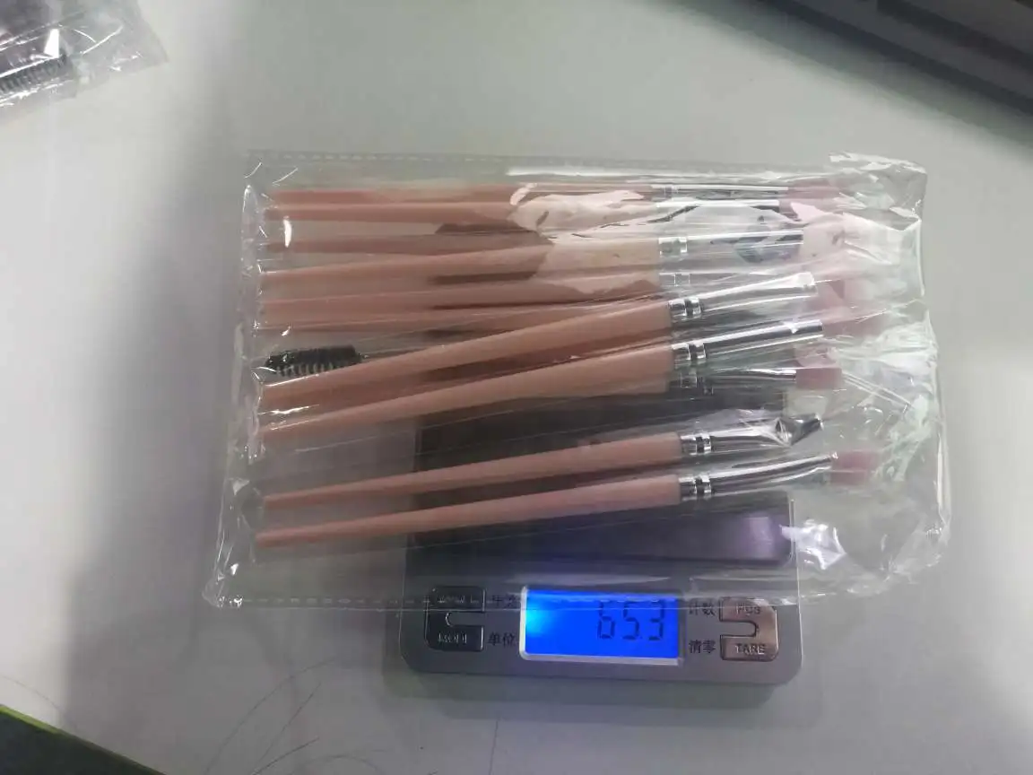 GUJHUI Новый 12 шт. Профессиональный набор кистей для макияжа Набор теней век