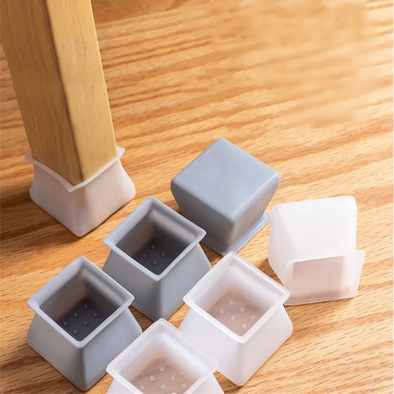 

8/16pcs Table Chair Leg Caps Rubber Feet Protector Table Feet Cover Floor Protector Non-slip Desk Chair Pad Mat Caps Foot