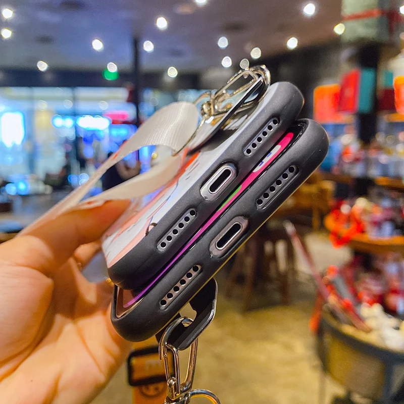 Чехол с ремешком на запястье для Huawei Honor 30 9X Pro 9A 20 9s 9C 30S X10 Max Play 10i 8A 8 9 View 10 Lite 20i 7A