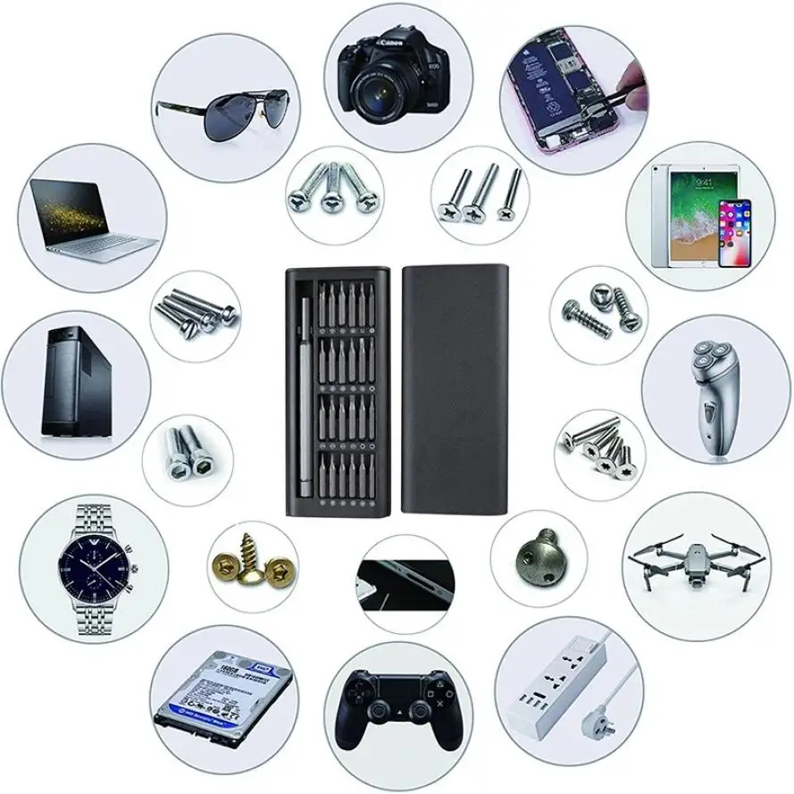 

25 in 1 screwdriver set, multi-function screwdriver set (aluminum alloy shell)/(plastic shell)