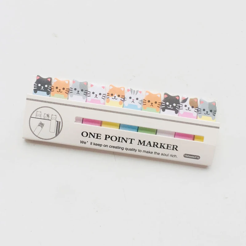 

Color Sticky Note Cute Page Flags Index Tabs School Office Stationery Supplies For Kids
